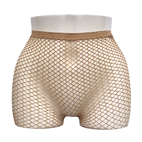 Image of Skintone Carnival Stockings | Gold Glitter Fishnet Tights for Caribbean Women