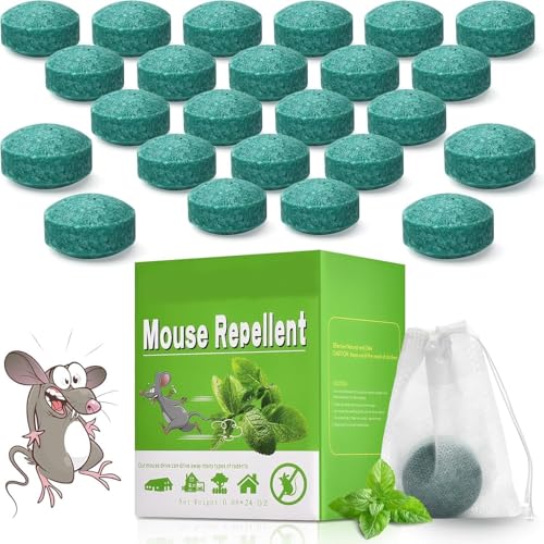 Rat Repellent Car Home Pack of 1 (10 Tablet) Rodent Repellent Repel Mice and Rats Protect Wires in Car, No Kill Only Repels Home Indoor Outdoor, Garden Patio Garage mouse repellent Controller Pills natural rodent squirrel repellent balls Keep Rodents Out of Car , 10