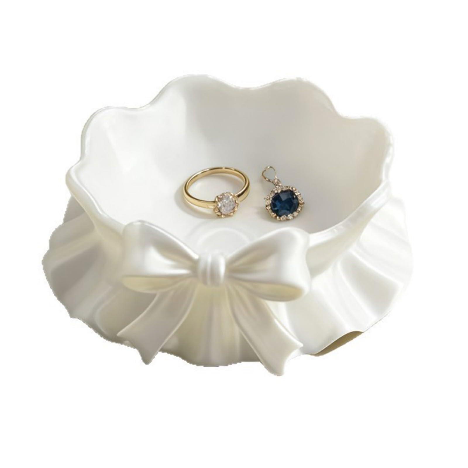 Bowknot 3D Printed Jewelry Tray for Earrings Rings Storage Small Item Storage Bowl