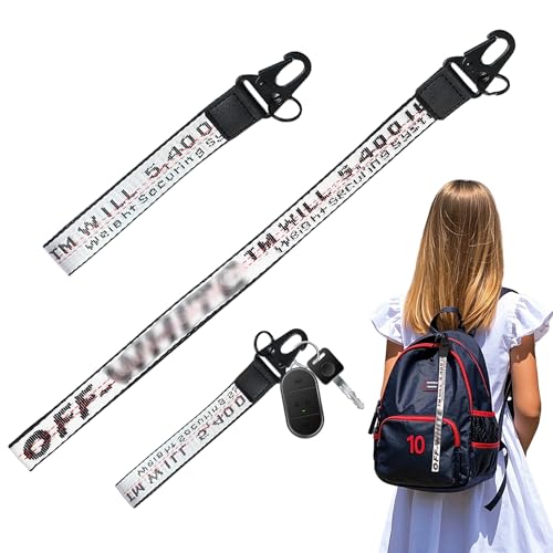 YesMvpMvp OFF Classic Car Keychain,Fabric Keychain Wrist Lanyard,Key Ring for Cars Keys Wallets Jeans Decoration cute lanyard,Car Accessories,One long and one short,Webbing Wrist Strap