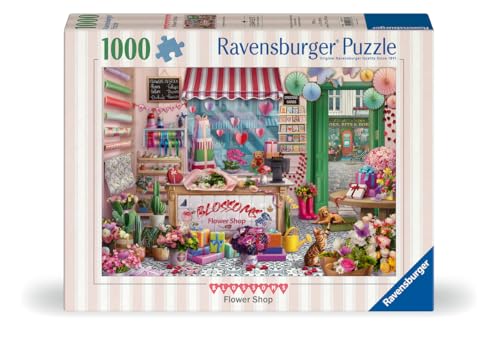 Puzzle 1000 pièces : La boutique de fleurs Ravensburger France - vue 2