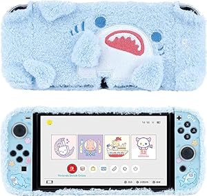 GeekShare Plüschhai Schutzhülle für Switch OLED