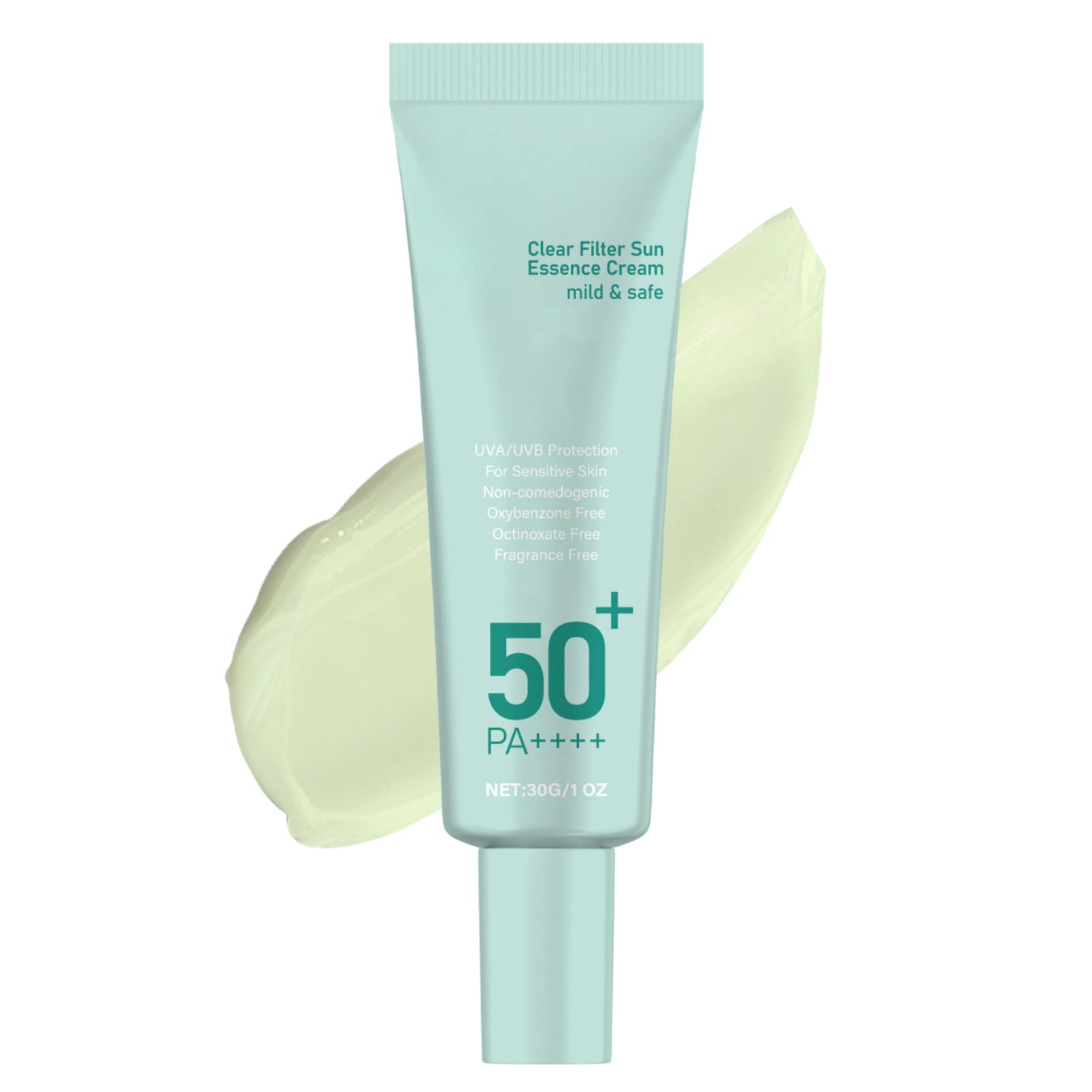 Sponsored Ad – Sunscreen SPF 50 Face, Clear Filter Sun Essence Cream, Anti UVA&UVB Ray Sun Screen, Hydrating&Moisturizing Suncream, Mild Sun Face Cream for Women&Men, Sun Protect for All Skin