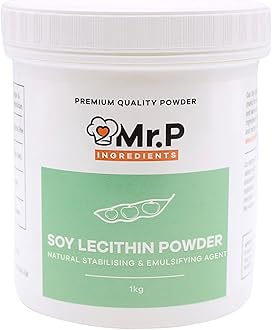 Mr.P Ingredients Soy Lecithin Powder 1 Kg Stabilising & Emulsifying Agent Texture Improver VeganVegetarian Halal Kosher Non-GMO
