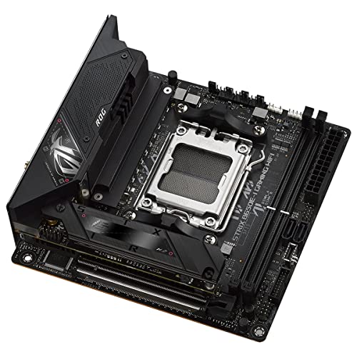Image of ASUS ROG Strix B650E-I Gaming WiFi Motherboard Socket AMD AM5 | Ryzen 7000, Mini-ITX, DDR5 Memory, 10+2 Power Stages, USB 3.2 Gen 2 Type-C, PCIe 5.0, Q-Release, WiFi 6E, Aura Sync