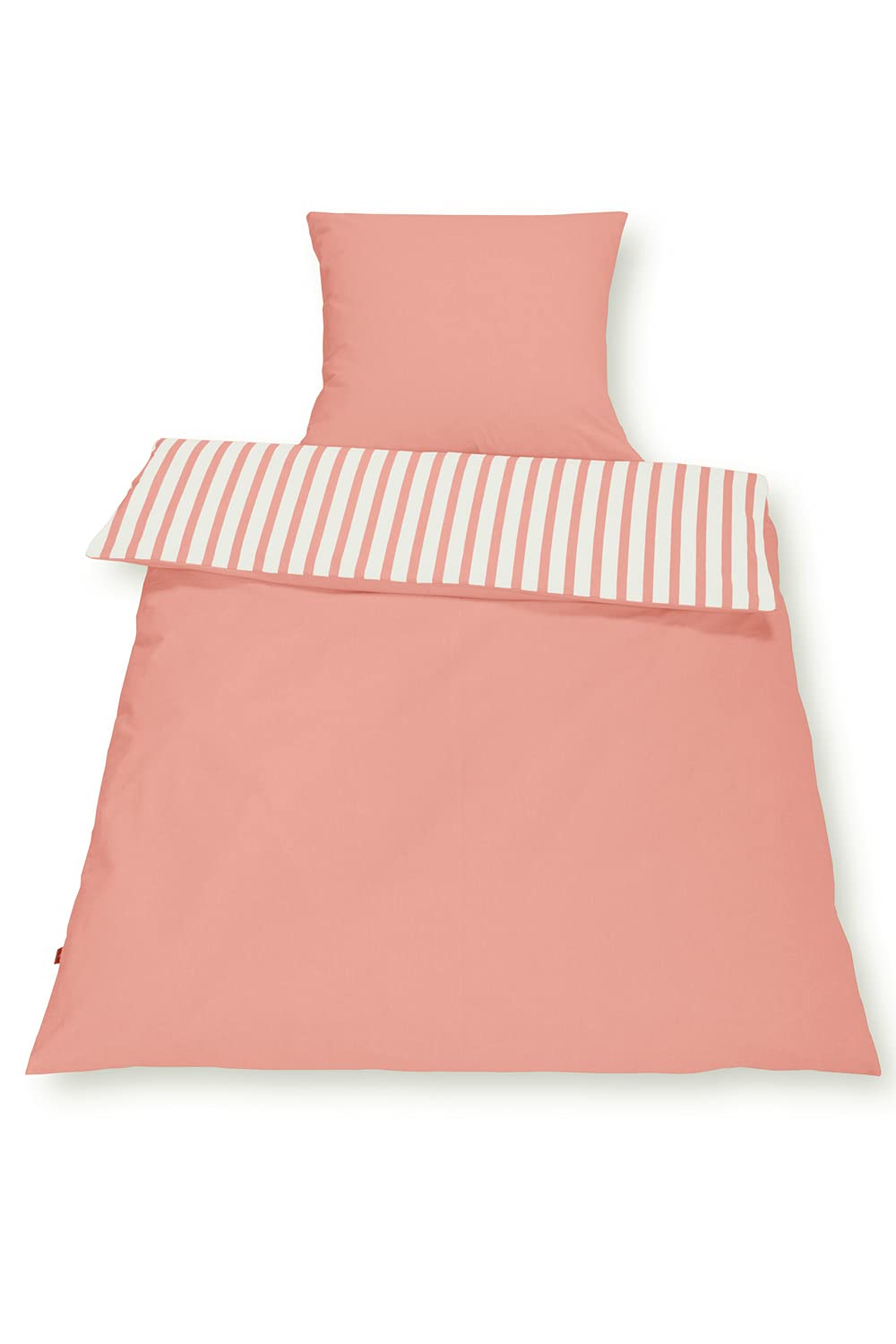 SETEX Reversible Bed Linen, Rust Red, 200 x 135 cm