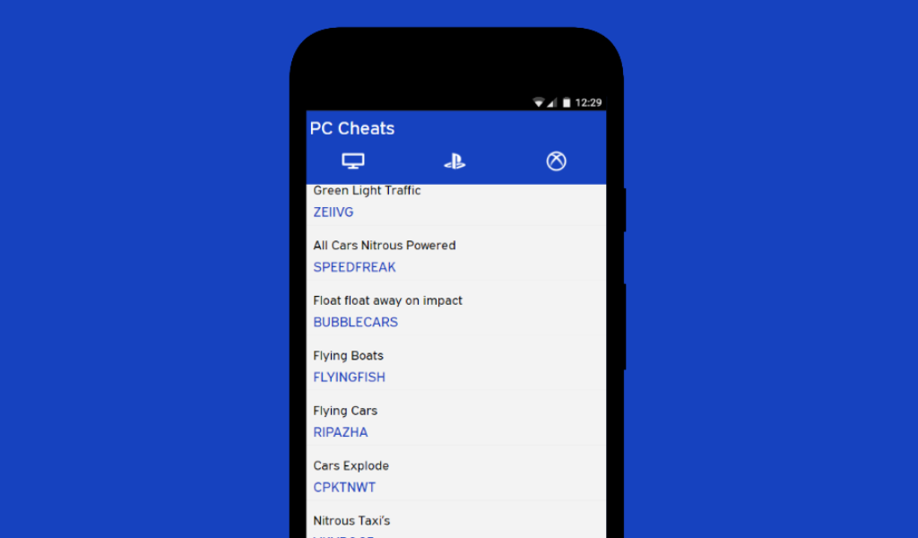 Cheat Code for GTA Sanandreas - App on Amazon Appstore