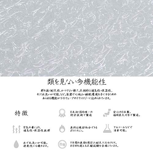 Amazon｜イケヒコ 敷きふとん ライトウェーブ ダブル 寝具 洗える 無地 