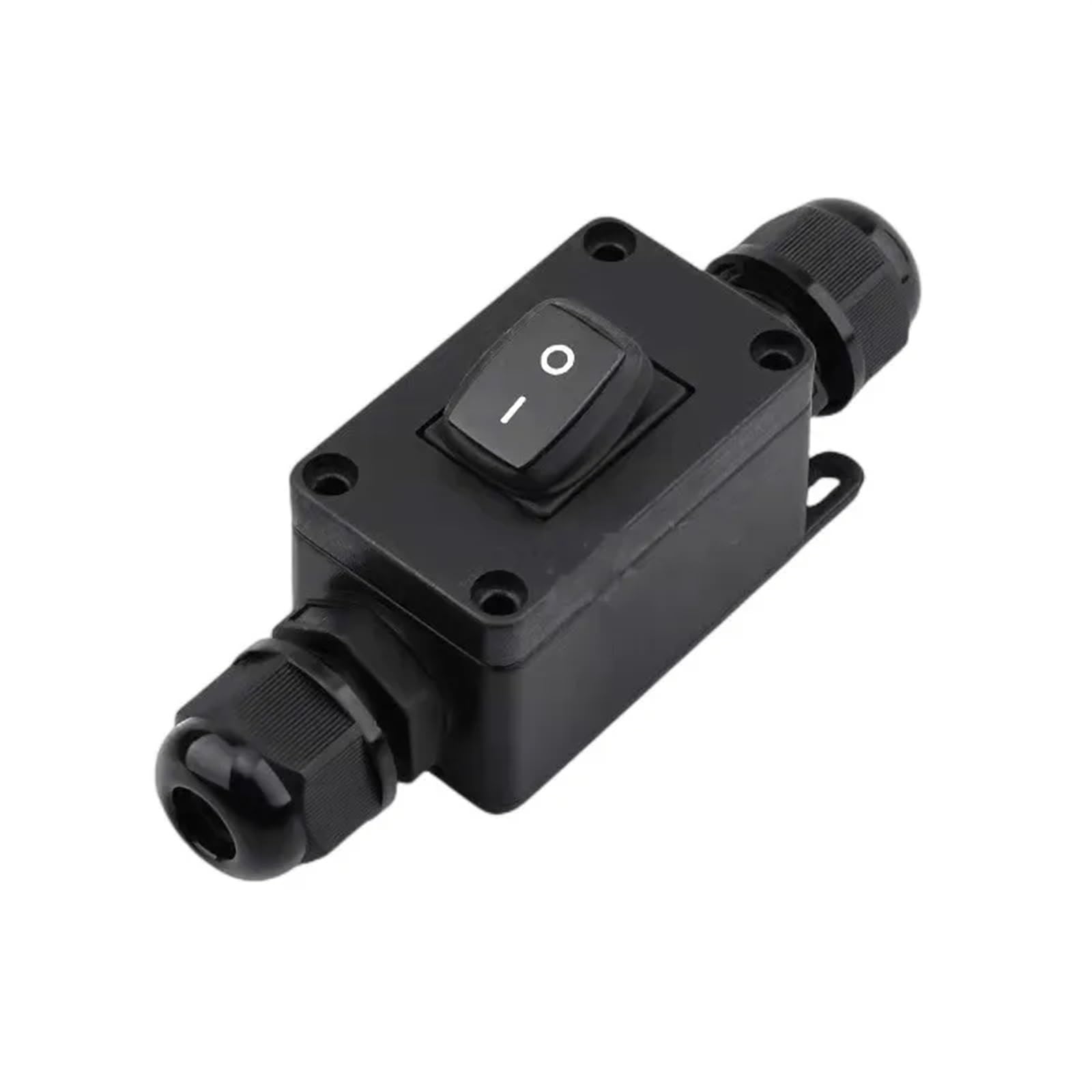1 szt. IP65 wodoodporny 10 A wytrzymały duży kabel liniowy włącznik/wyłącznik maks. AC3 ~ 220 V wskaźnik LED (zielony przycisk LED)