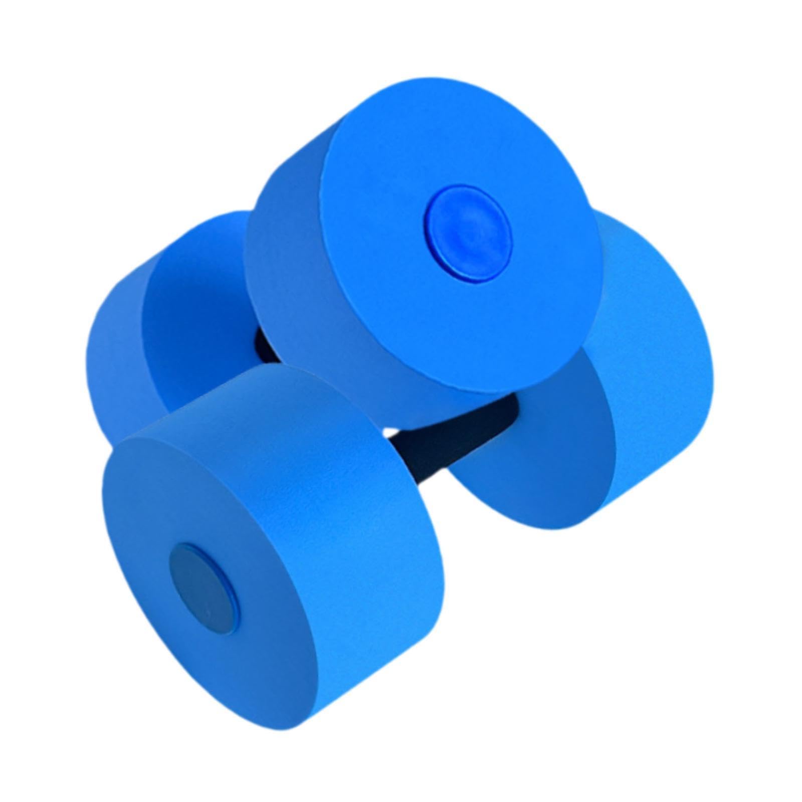 YIJU Aquatic Exercise Dumbbells Swimming Barbells Pool Resistance Fitness Portable Water Aerobic Equipment EVA Float Dumbbell, Blue
