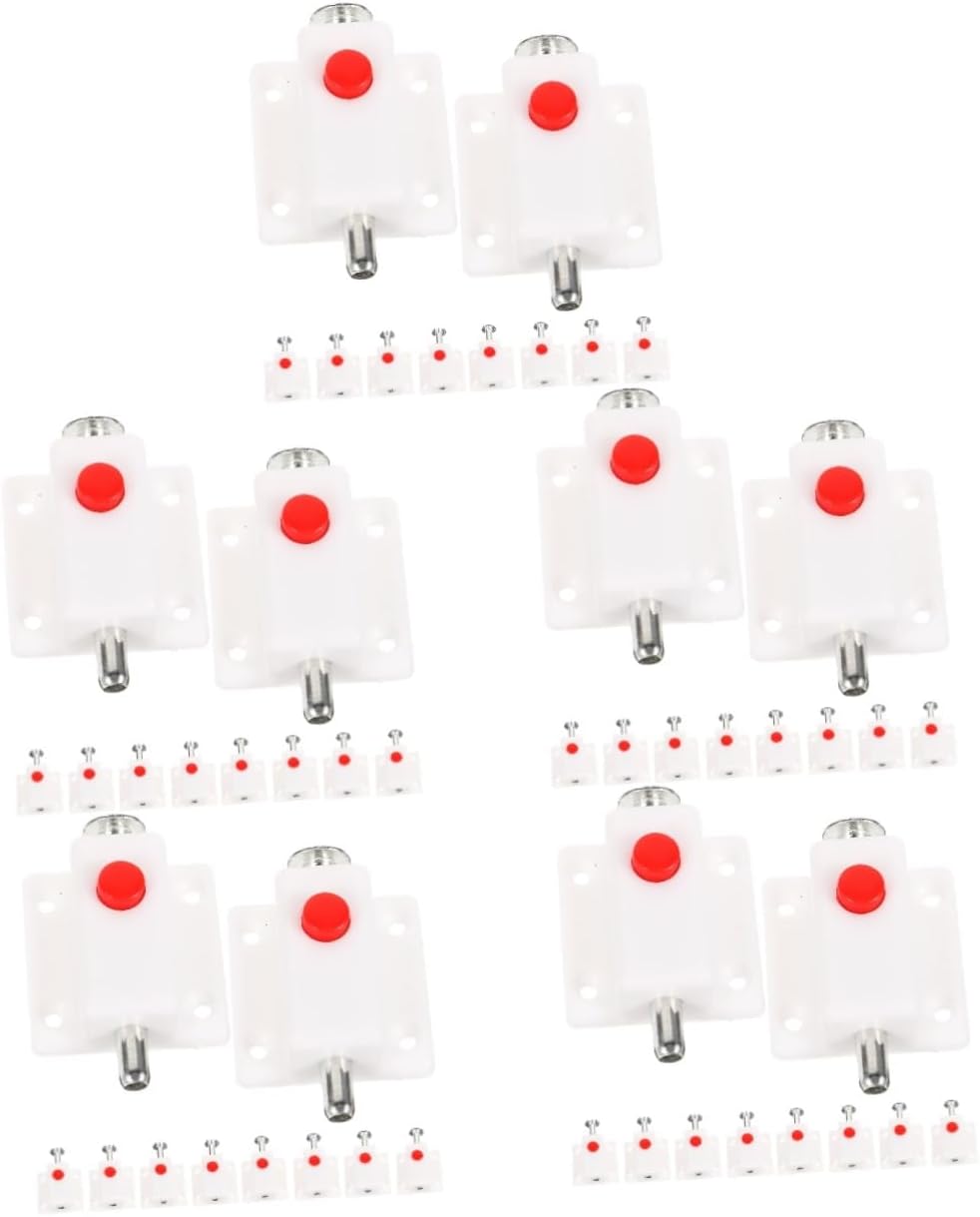 Gadpiparty 50pcs Spring Latch Bolt Lock Heavy Duty and Cabinet Door Security Latches Cover for Enhanced Safety and Durability