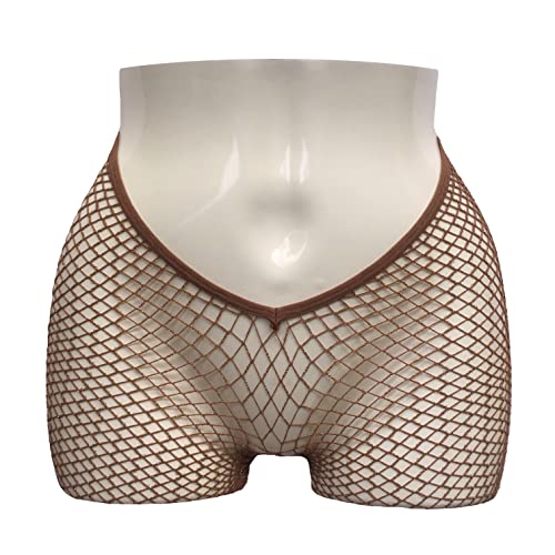 Image of V-Cut Skintone Gold Glitter Fishnet Stockings | VCUT Carnival Tights for Black and Brown Skin Women