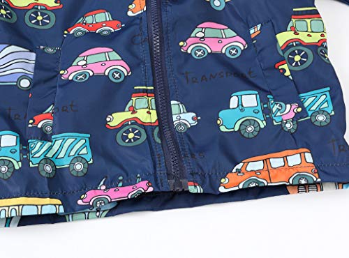 Toddler Boys Girls Zip Hooded Jacket Lightweight Floral Print Trench Coats Windbreaker Kids Casual Outerwear4