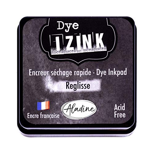 Preisvergleich Produktbild Aladine 19368 Grand Stempelkissen IZINK Dye Schwarz Lakritze