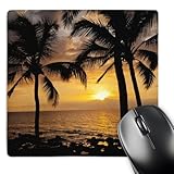 3dRose USA, Hawaii, Maui, Kihei Palm Tree Sunset, Us12 Bjy0009, Jaynes Gallery Mouse Pad (mp_143891_1)