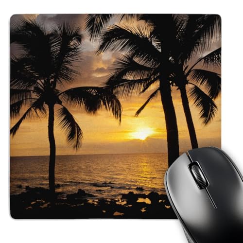 3dRose USA, Hawaii, Maui, Kihei Palm Tree Sunset, Us12 Bjy0009, Jaynes Gallery Mouse Pad (mp_143891_1)