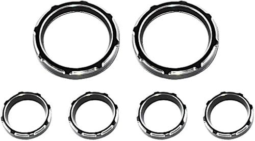 Miniatura 5 de Juego de bisel de ráfaga de calibre de 2 pulgadas para motocicleta de 4 pulgadas, velocímetro, ajuste para Harley Electra Street Glide 1996-2013