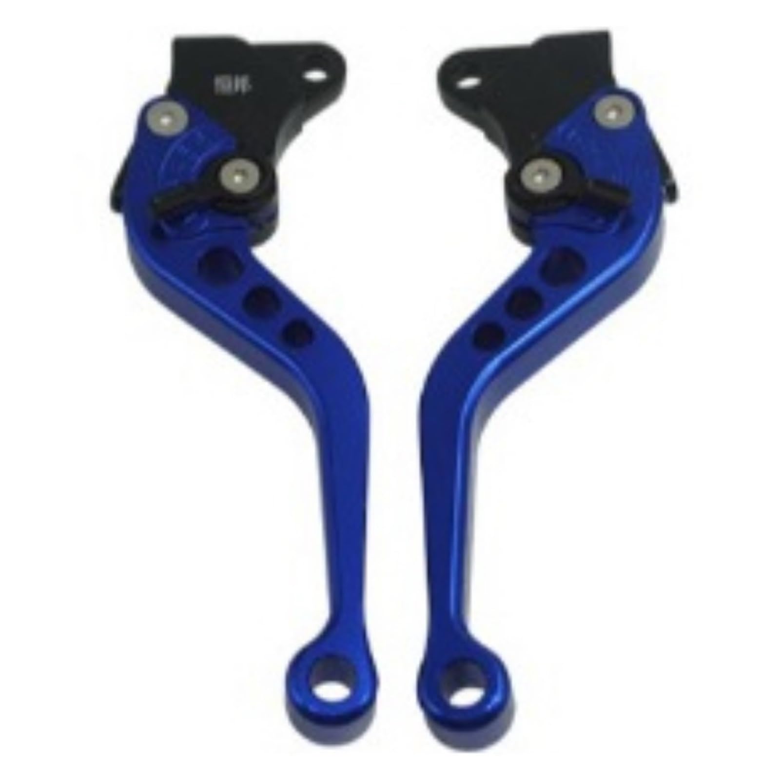 ZhanNuoBHd Brake Clutch Lever for CG125 Motorcycle Brake Handle Motorbike Modification CNC Clutch Drum Brake Lever Handle Adjustable Handlebar Set(Blue)