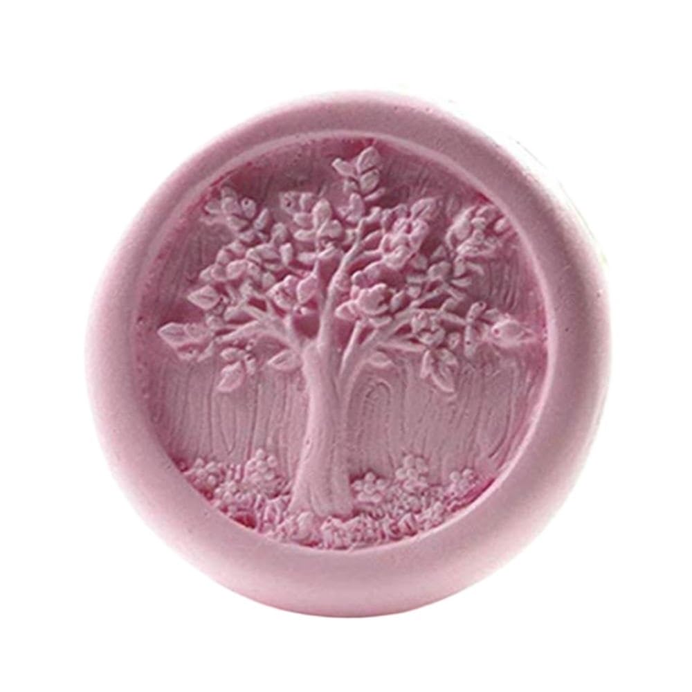 Life Tree Design Natural Soap Mold Scented Candle Wax Melt Aroma Gypsum Resin Craft Silicone for Making Soaps Bar