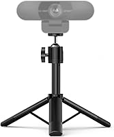 Vista 1 de EMEET - Trípode de cámara web, mini trípode profesional para cámara web, alturas ajustables con cabezal giratorio de 360°, portátil y ligero, uso