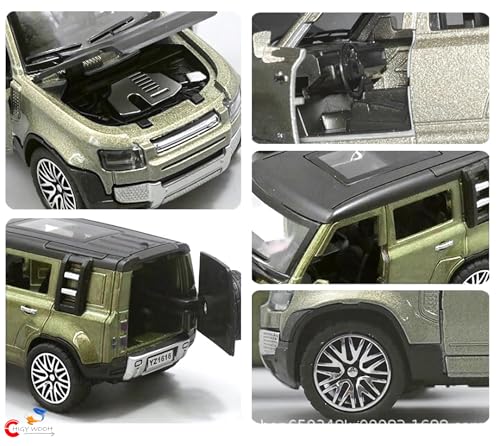 Image of Defender 1:36 Car Toy for Kids | Diecast Model Openable Doors, Bonnet & Boot for Kids and Collectors | Alloy Metal Car Toy | Perfect for Play & Display Highly Detailed Diecast Vehicle for Boys