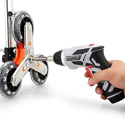 Samnuerly Elektroschrauber wiederaufladbar, Akku-Bohrschrauber 4 V, 46-teiliges Elektroschrauber-Set mit Tragetasche, 220 V – Bild 5