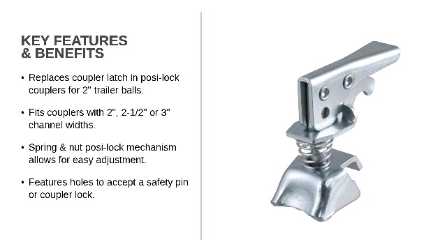 Amazon.com: CURT 25194 Posi-Lock Coupler Replacement Latch for 2