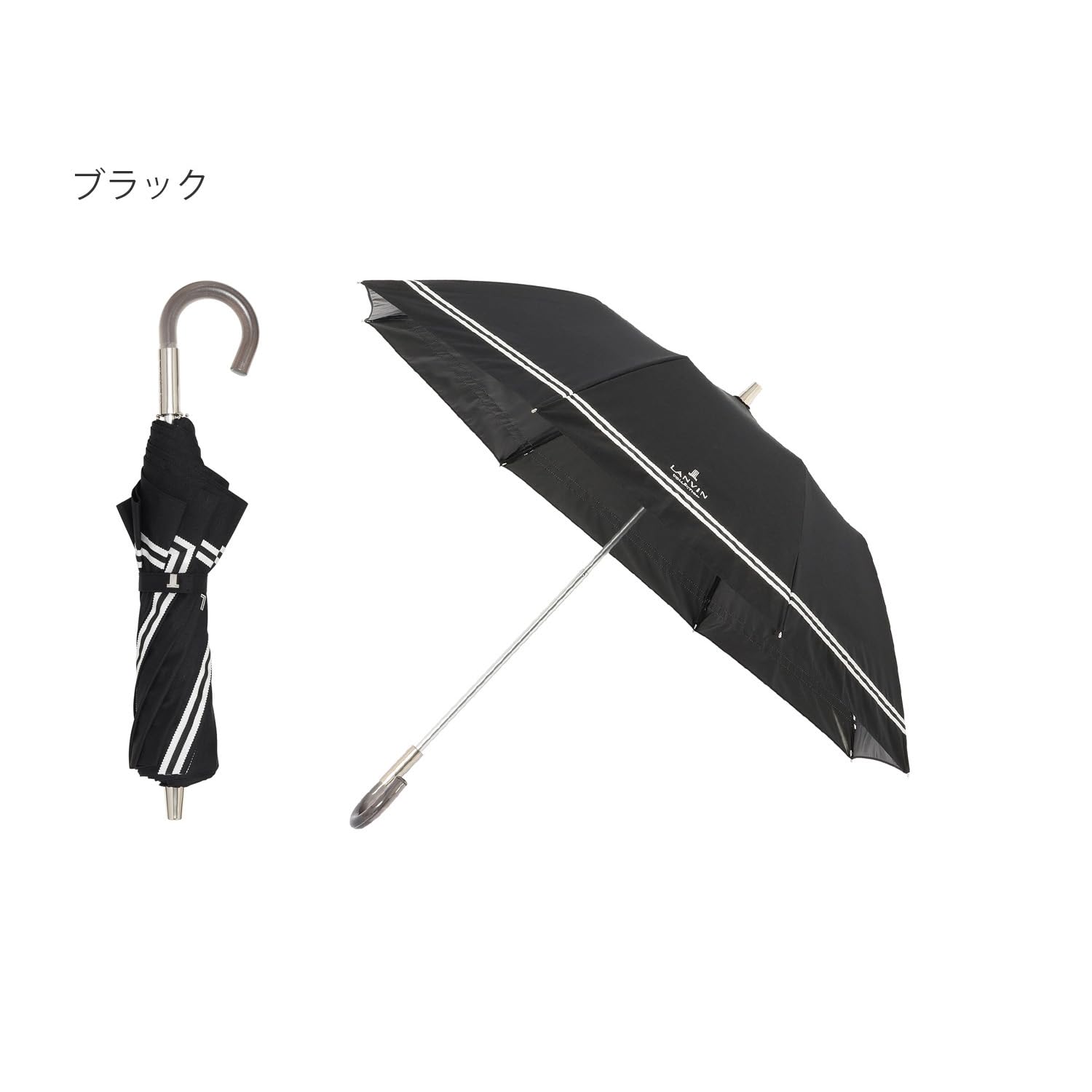 A 新品 ランバン コレクション 日傘 傘 楽折スタイル 黒 1級遮光 Amazon | ムーンバット 【ランバン コレクション】 日傘 楽折