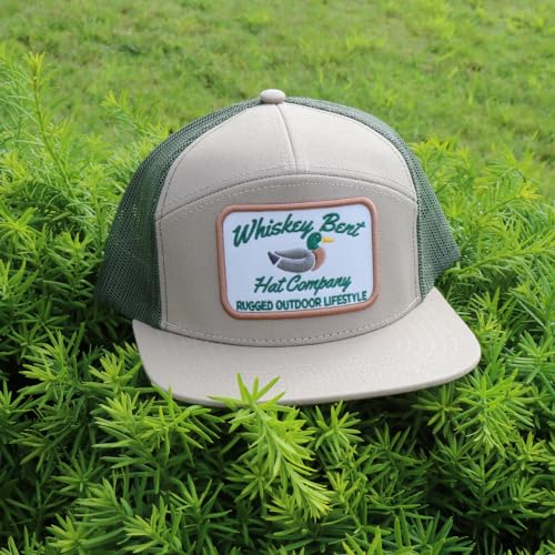 Image of WHISKEY BENT HAT CO. Green Head Adjustable Snapback Outdoor Lifestyle Duck Hat
