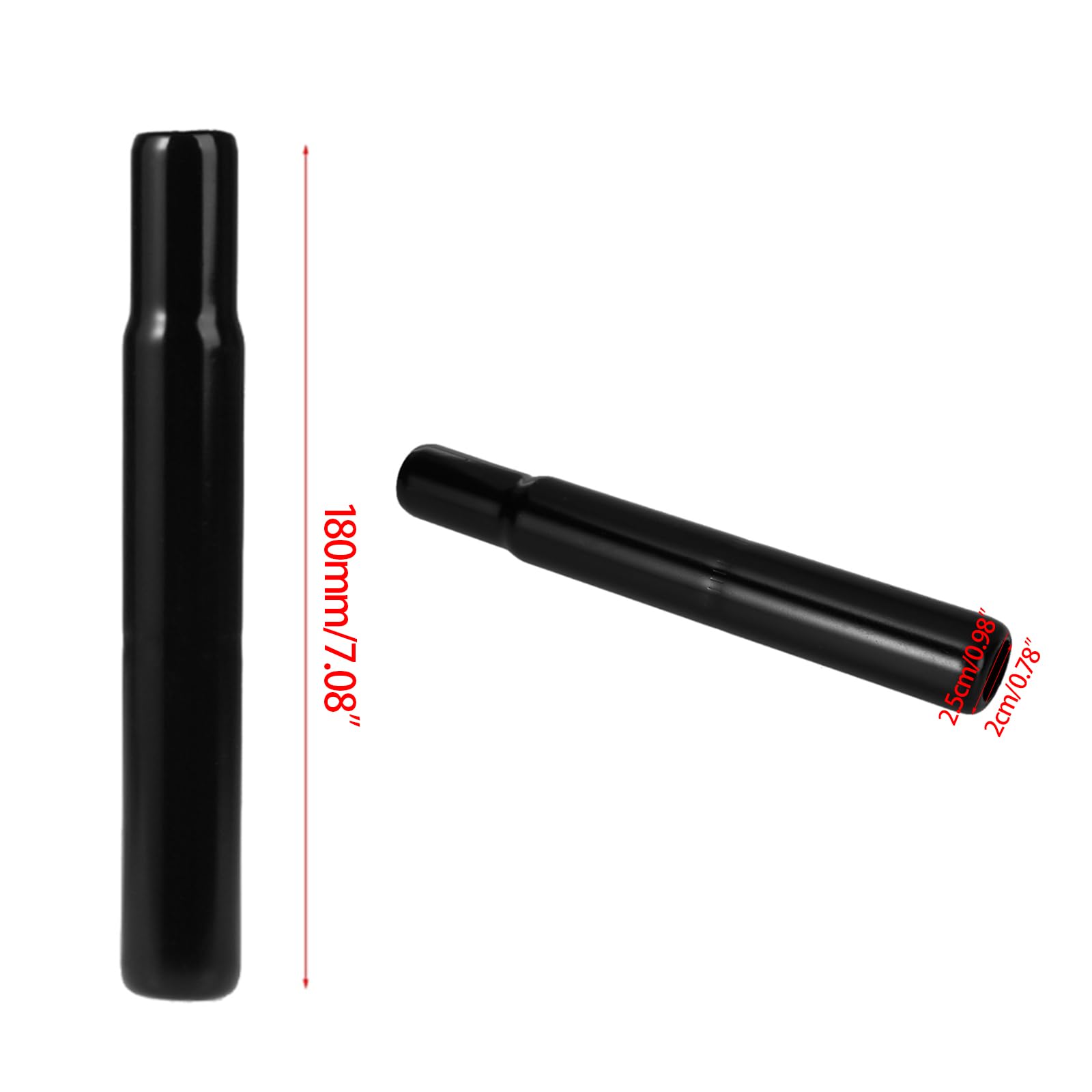 PLCPDM Bicycles Steel for Seats Tube Kids Bike for Seats Post 25.4x180mm Steel Tube for Child Bicycles