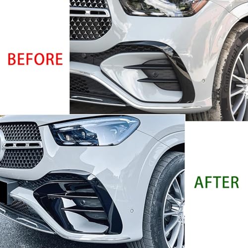 Grille d'angle Mercedes GLE Coupé C167 ventilation latérale noir brillant - 7