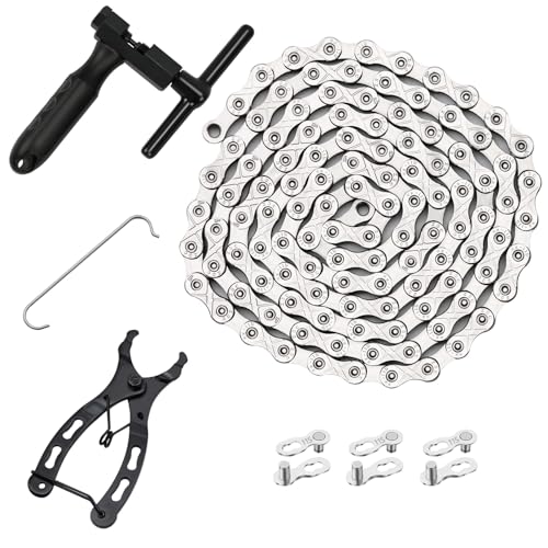 11 Speed Bike Chain Kit, Chain Breaker Bike Link Plier 3 Pairs Buckle