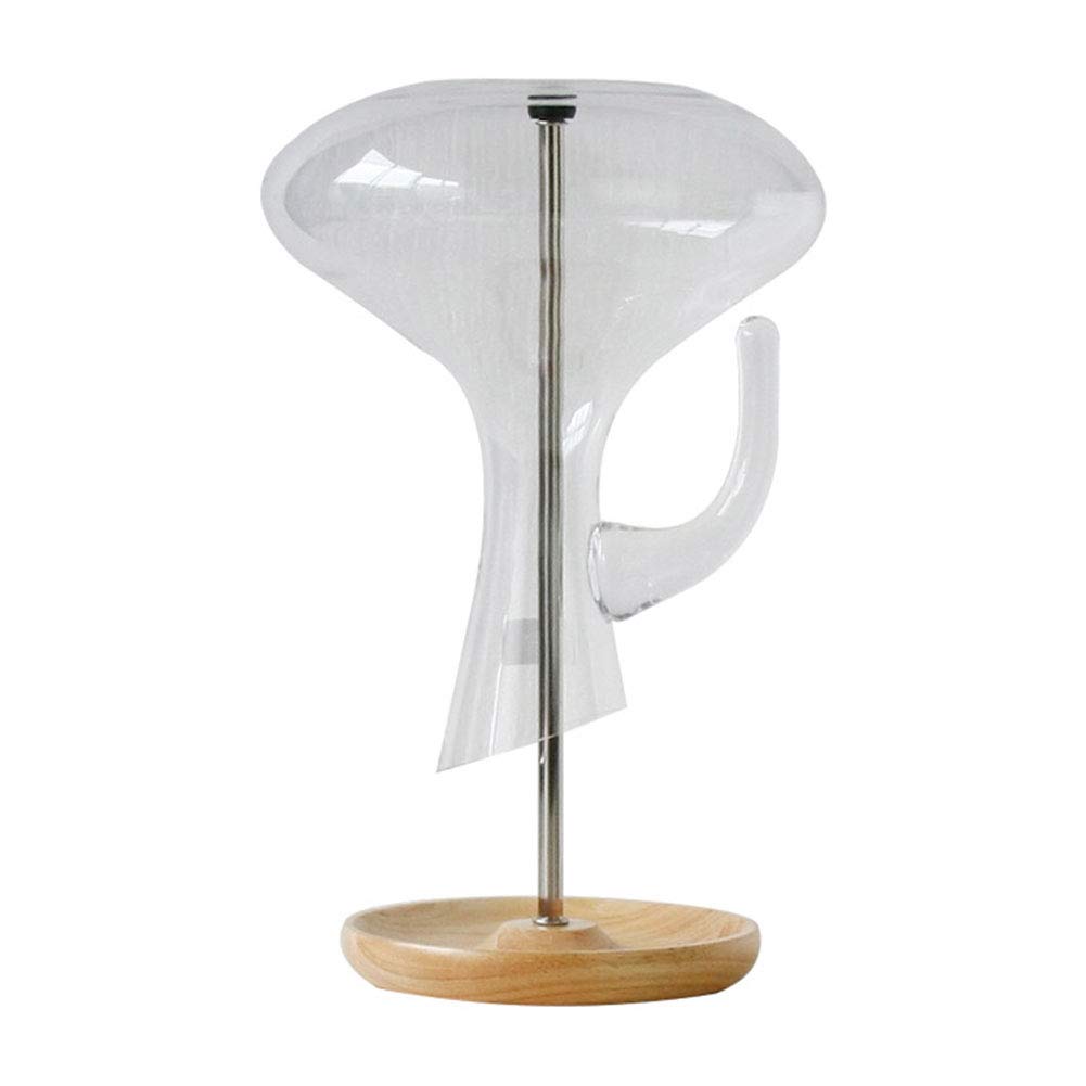 Support de séchage pour décanteur de vin, support de séchage pour décanteur, support de vin, support de cuisine, bar, drapeau en bois (taille : bois)