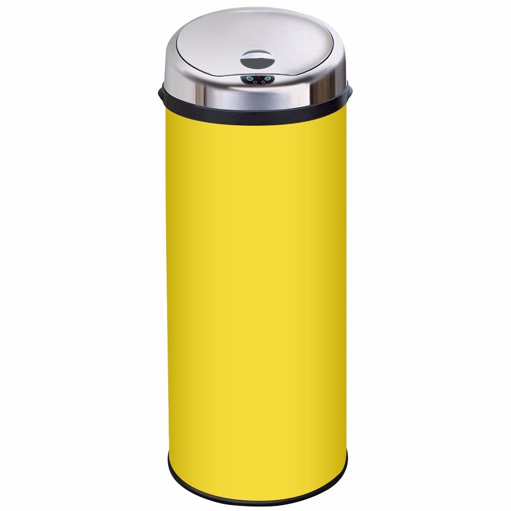 Inmotion Yellow 50L Stainless Steel Auto Automatic Sensor Kitchen Waste Dust Bin