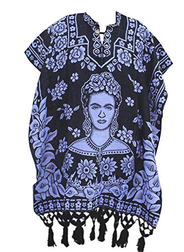 Del Mex Hand Woven Mexican Shawl Poncho Gaban Frida2