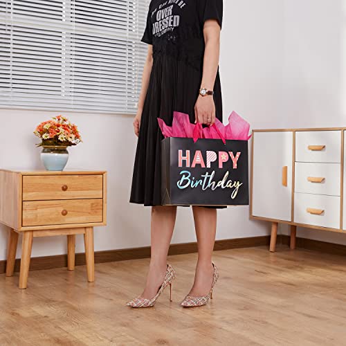 13-Black-Gift-Bag-with-Tissue-Paper-for-Girls-Birthday-Party-Bag