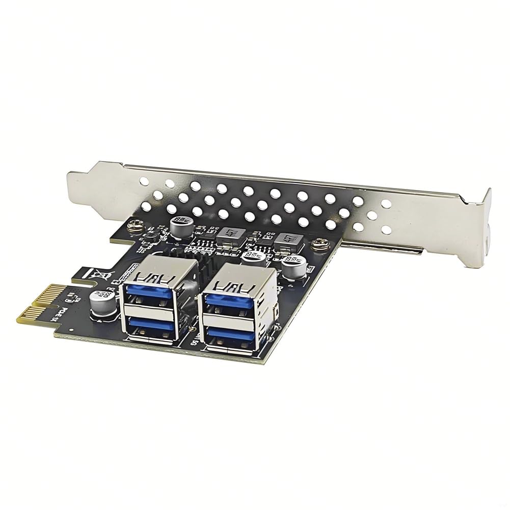 Scheda Di Estensione PCI-E 1X a 4 Porte USB 3.0 USB3.2 GEN1 5 Gbit/S PCI Express PCIe USB 3.0 HUB Adattatore Scheda Controller