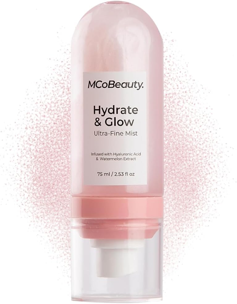 MCoBeauty Hydrate & Glow Ultra-Fine Mist - Shimmering Face & Body Spray, Vega...