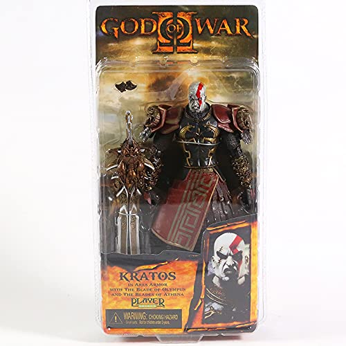 Image of Gifts- Kratos Action Figure 18 cm - God of War III Collectible | Ares Armor Edition with Blade of Olympus & Blades of Athena