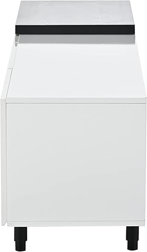 Miniatura 8 de Bellemave TV Stand with Drawers and Open Shelf UV High Gloss Entertainment Center with wear-Resistant Tabletop Wood TV Console Table for 80+ inch