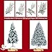 Yaheetech 6ft Snow Flocked Pre-lit Christmas Tree with 250 Warm White Lights, 820 Lush Branch Tips & Quick-Assembly Hinged Design, Full Artificial Xmas Tree for Winter Holiday Décor, Green & White