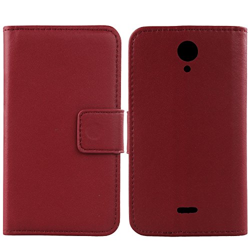 Gukas Design Echt Leder Tasche Für Wiko Freddy 5