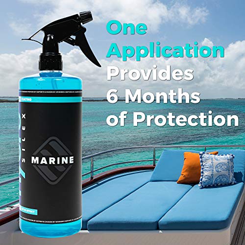 HydroSilex Marine Ceramic Coating (32oz) | Spray on Ceramic Coating w/ SIO2 | UV Protectant | Protects Hull from Salt Water Damage | Gloss Enhancer | for Boats, Yachts & Personal Watercrafts