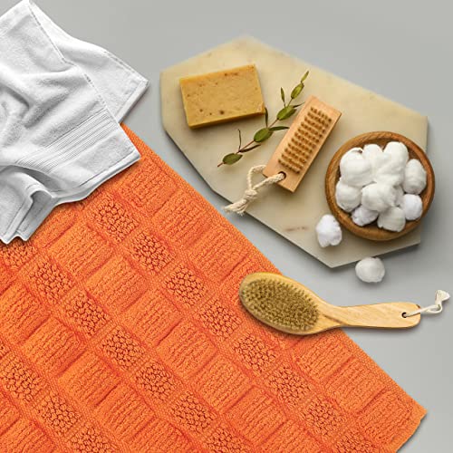 Relaxdays Cotton, 60 x 40 cm, Non-Slip, Washable, Bath Mat, Rectangular, Orange - Cosy Home Interiors Relaxdays Cotton, 60 x 40 cm, Non-Slip, Washable, Bath Mat, Rectangular, Orange - Image 5