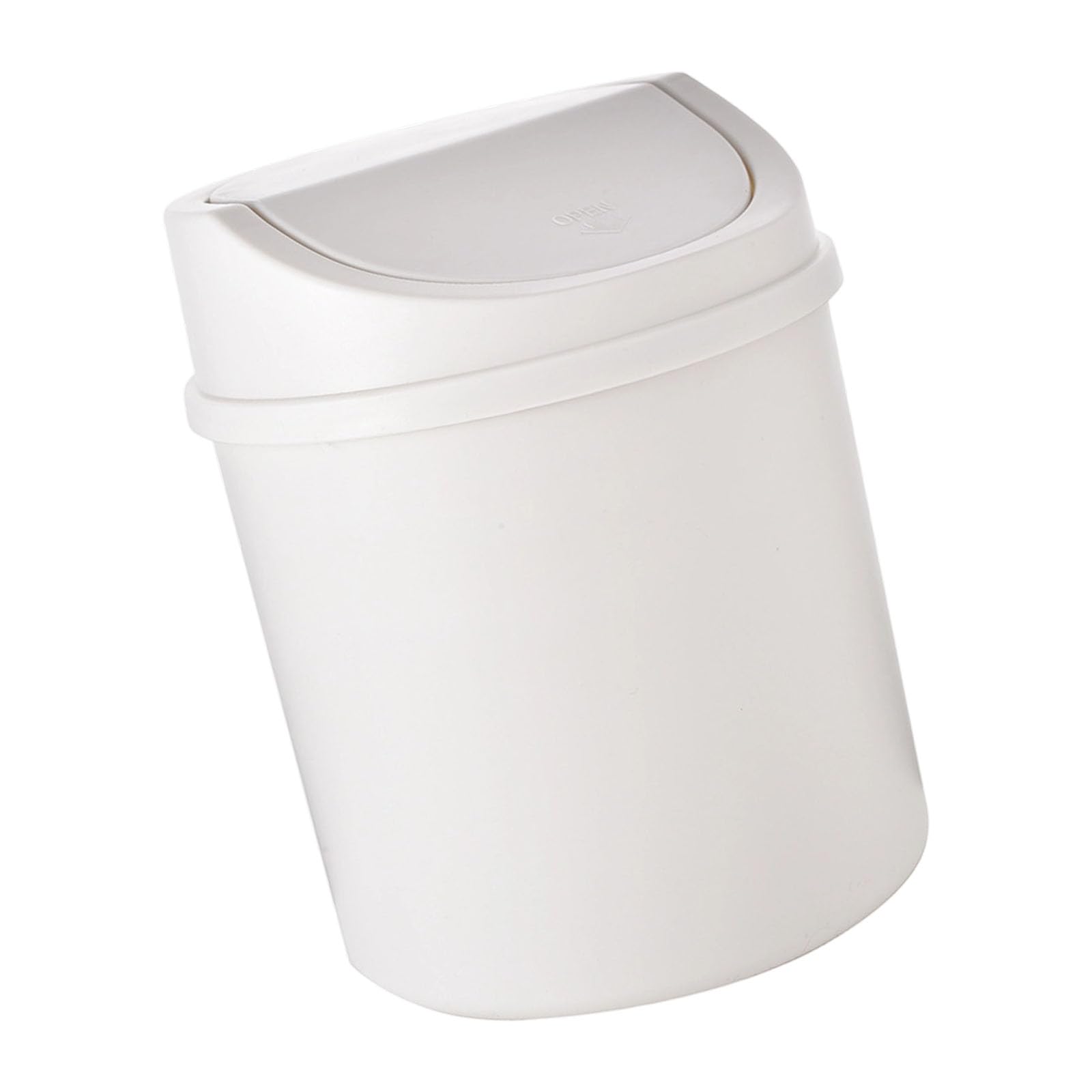 Elnwnnkc Waste Bin with Easy Cover for Home Dormitory Dressing Table Use Trash Can Paper Bin for Desktop Tiny Small Waste Basket for Tabletop