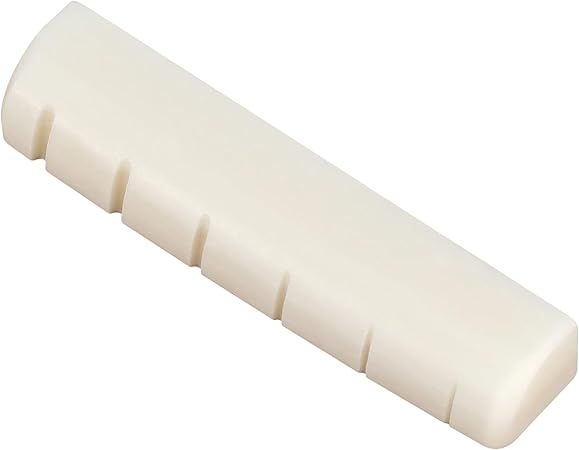 42mm Guitar Bone Nut Pre-Slotted Bone Nuts for 6 String for Acoustic Folk Guitar Replacement Parts Accessories (1)