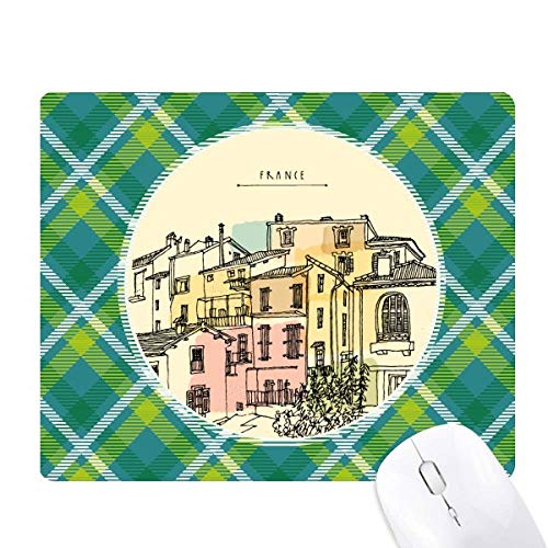 Tapis de souris pixel art peinture mairie de France verte pour bureau