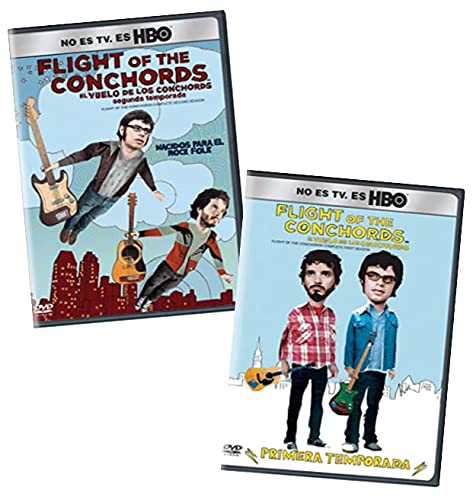 The Flight of the Conchords: The Complete Series HBO TV Show DVD Collection – The Complete First & Second Seasons (Season 1 / Season 2) [Region 1, Spanish Artwork]