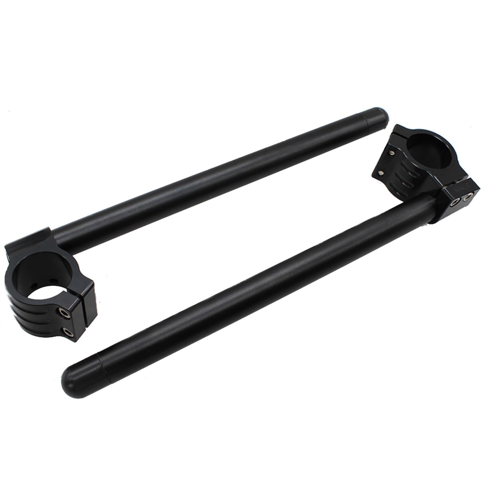 KWEZ 30-55mm Motorcycle Fork Tube 7/8" Clip On Handlebar Riser Headle Bar(45mm Black)