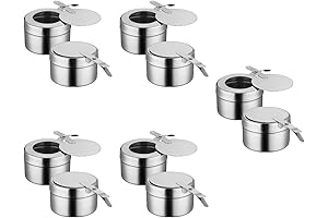 DOITOOL 10-Pack Stainless Steel Sterno Holders for Chafing Dishes